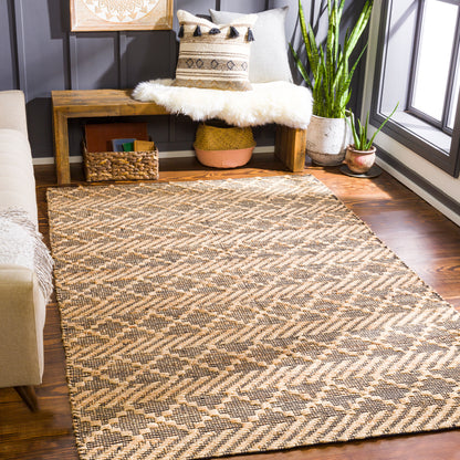 Surya Santa Barbara Sbb-2312 Tan, Black Area Rug