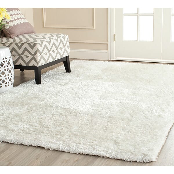 Safavieh South Beach Shag Sbs562A Snow White Rug.