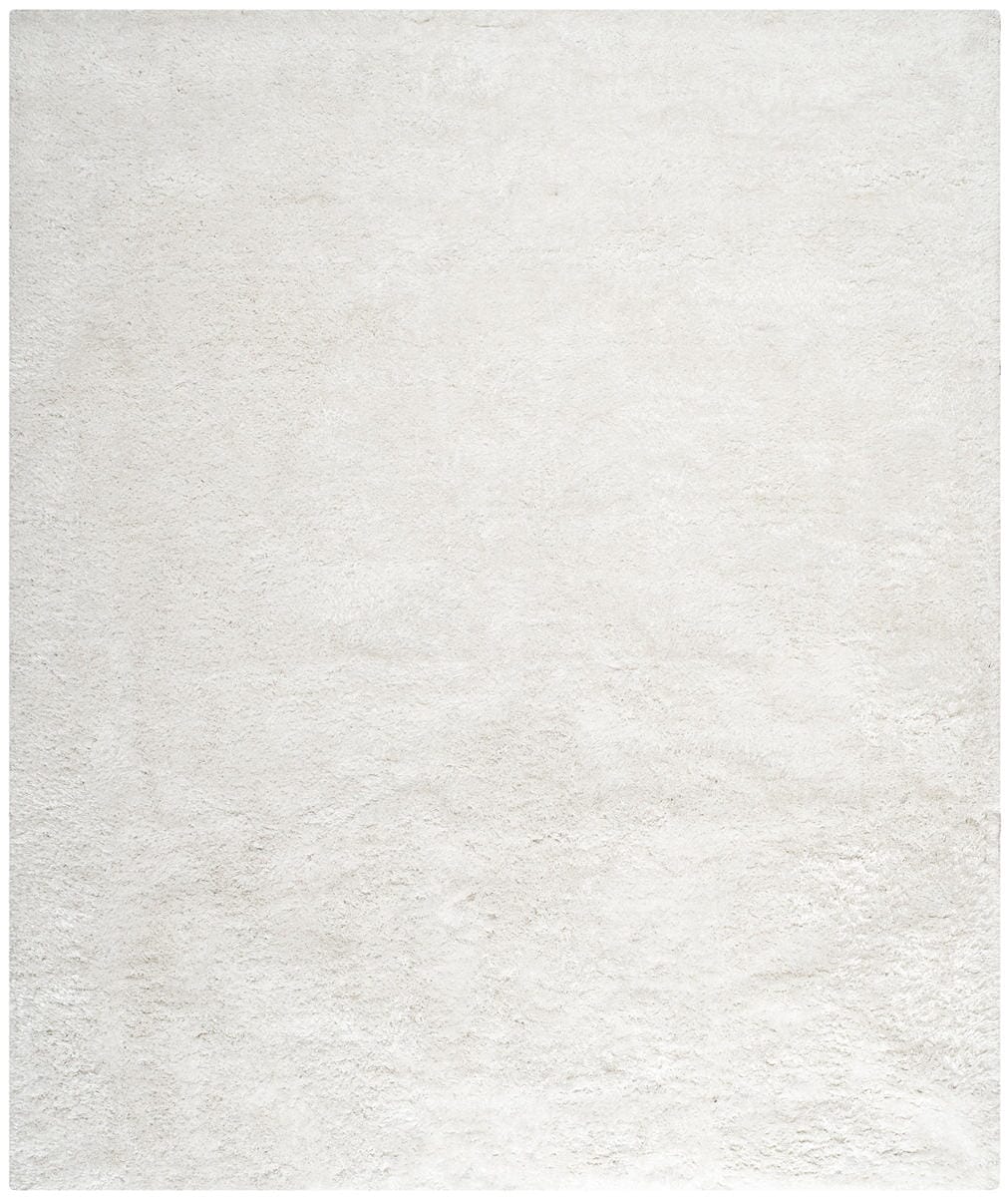 Safavieh South Beach Shag Sbs562A Snow White Shag Area Rug