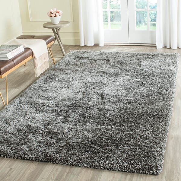 Safavieh South Beach Shag Sbs562H Steel Grey Rugs.