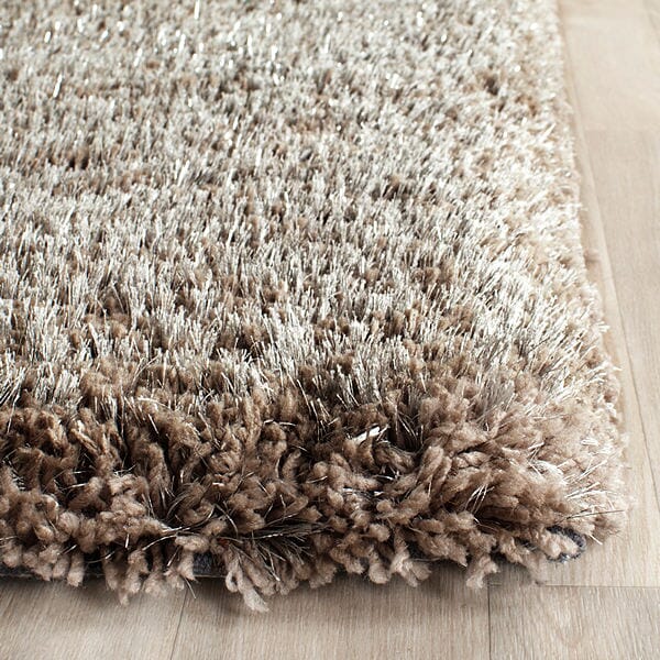 Safavieh South Beach Shag Sbs570B Silver Shag Area Rug