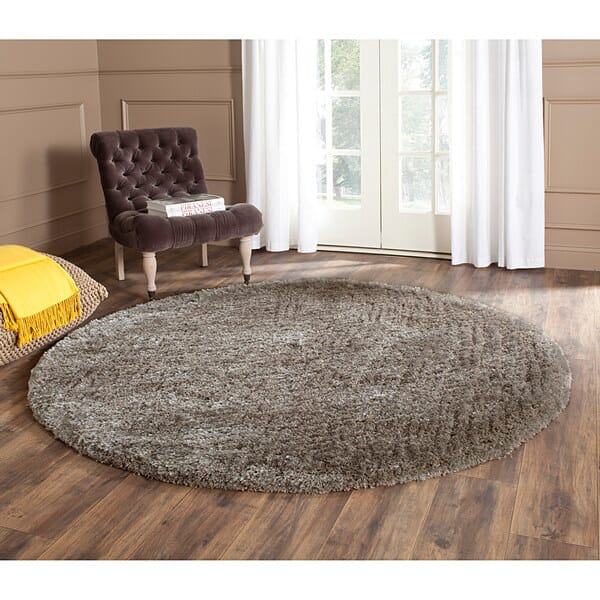 Safavieh South Beach Shag Sbs570B Silver Shag Area Rug