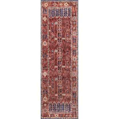 Nuloom Vintage Ruby Tokens Nvi3372A Rust Area Rug