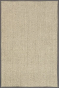 Nuloom Bordered Chloe Sisal Nbo3632B Gray Area Rug