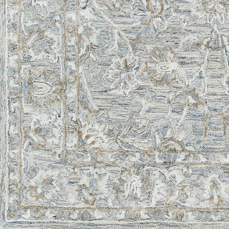 Surya Shelby Sby-1001 Denim, Sage, Sea Foam, Taupe, Cream Rugs.