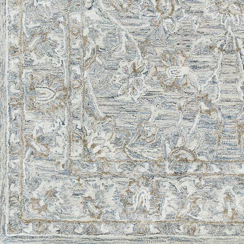 Surya Shelby Sby-1001 Denim, Sage, Sea Foam, Taupe, Cream Area Rug