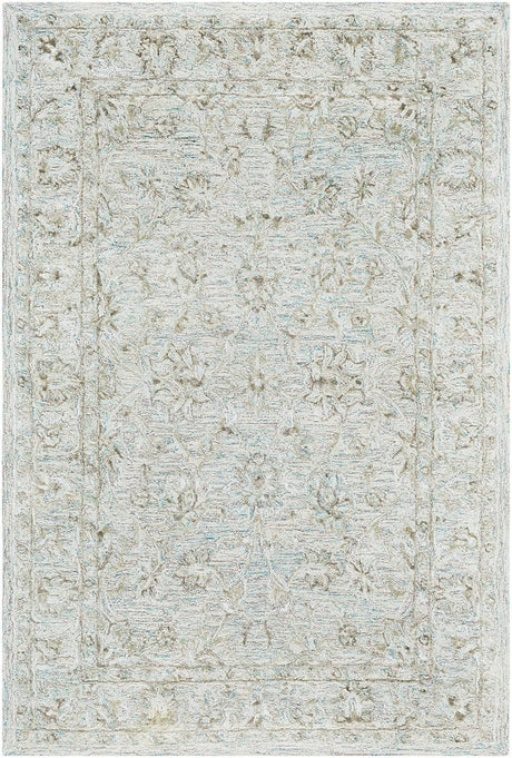 Surya Shelby Sby-1002 Emerald, Light Gray, Dark Brown Rugs.