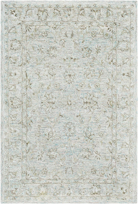 Surya Shelby Sby-1002 Emerald, Light Gray, Dark Brown Area Rug