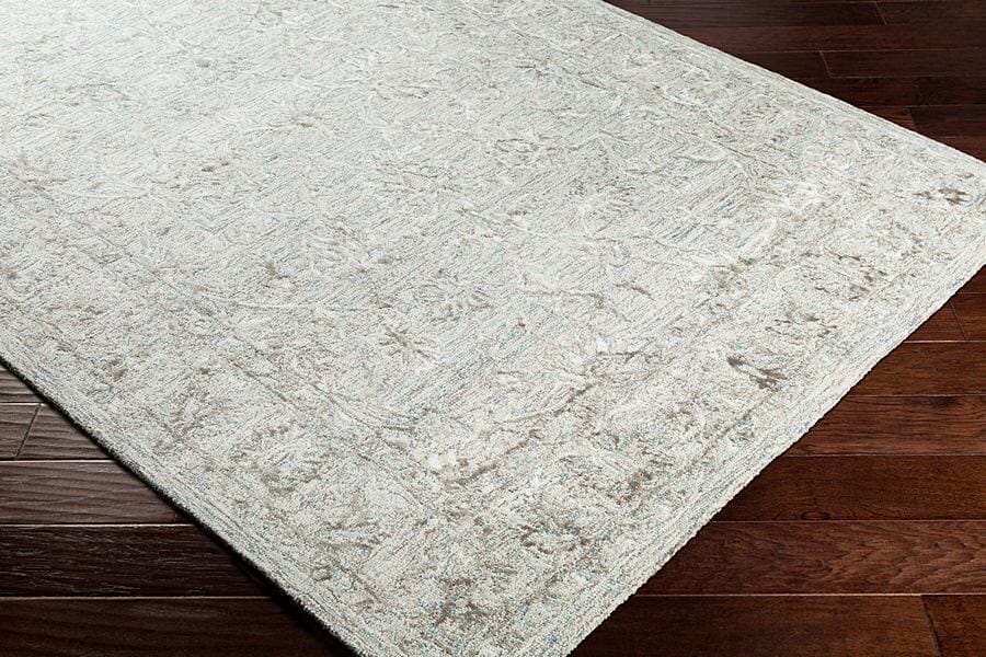 Surya Shelby Sby-1002 Emerald, Light Gray, Dark Brown Rugs.