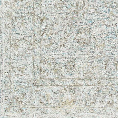 Surya Shelby Sby-1002 Emerald, Light Gray, Dark Brown Rugs.