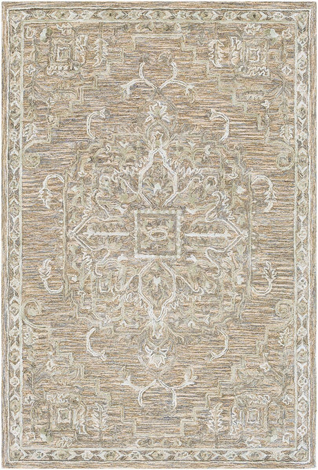 Surya Shelby Sby-1007 Camel, Aqua, Sage Rugs.