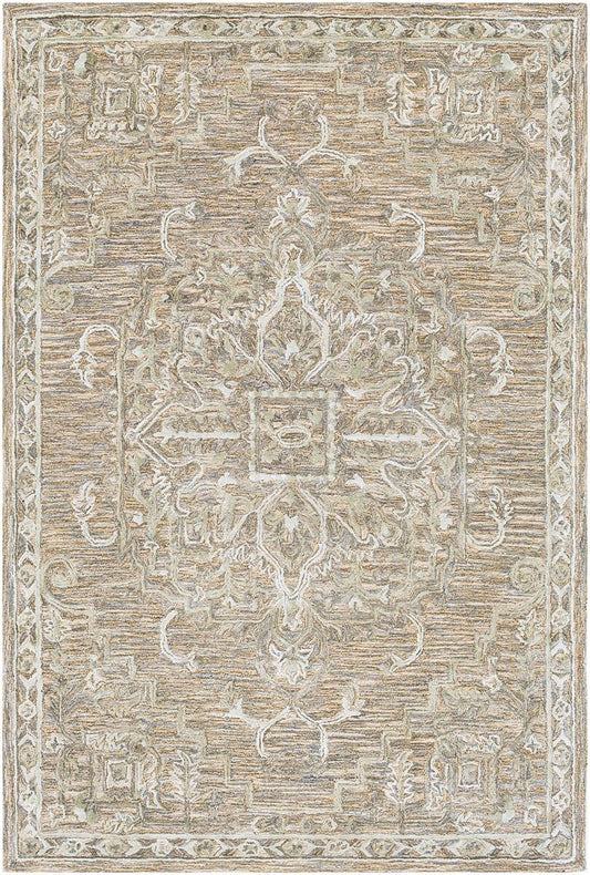 Surya Shelby Sby-1007 Camel, Aqua, Sage Vintage / Distressed Area Rug