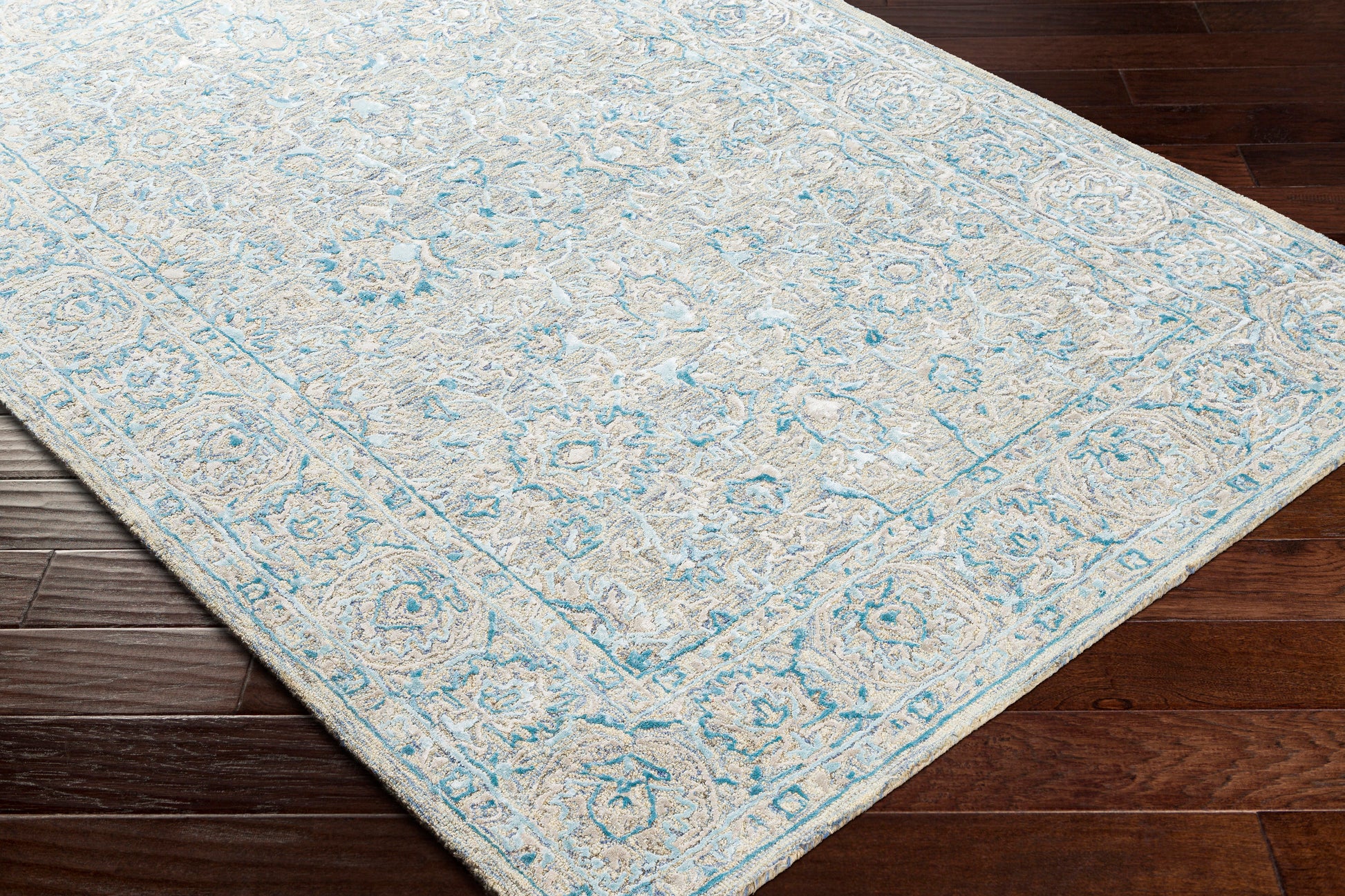 Surya Shelby Sby-1011 Sky Blue, Pale Blue, Denim, Medium Gray Area Rug