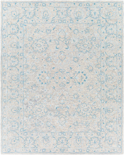 Surya Shelby Sby-1011 Sky Blue, Pale Blue, Denim, Medium Gray Area Rug