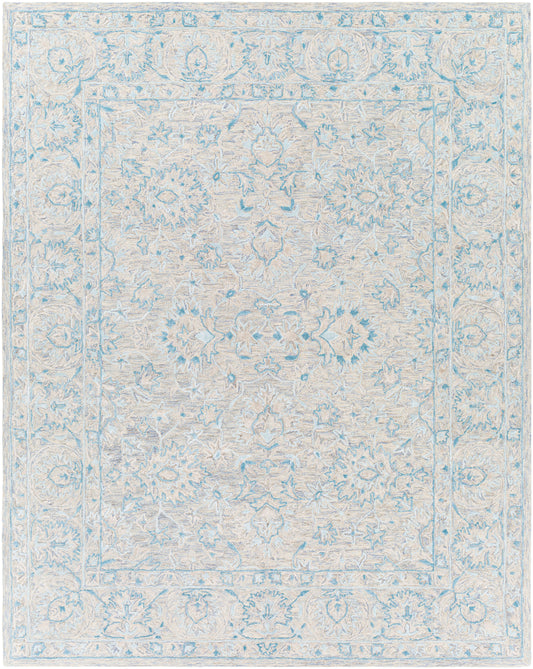 Surya Shelby Sby-1011 Sky Blue, Pale Blue, Denim, Medium Gray Area Rug