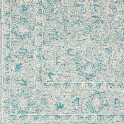 Surya Shelby Sby-1012 Teal, Seafoam, Medium Gray, Light Gray Area Rug