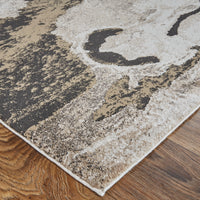 Feizy Vancouver 39Fgf Charcoal/Beige Area Rug