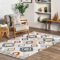 Nuloom Greta Lined Ngr1349A Light Gray Area Rug