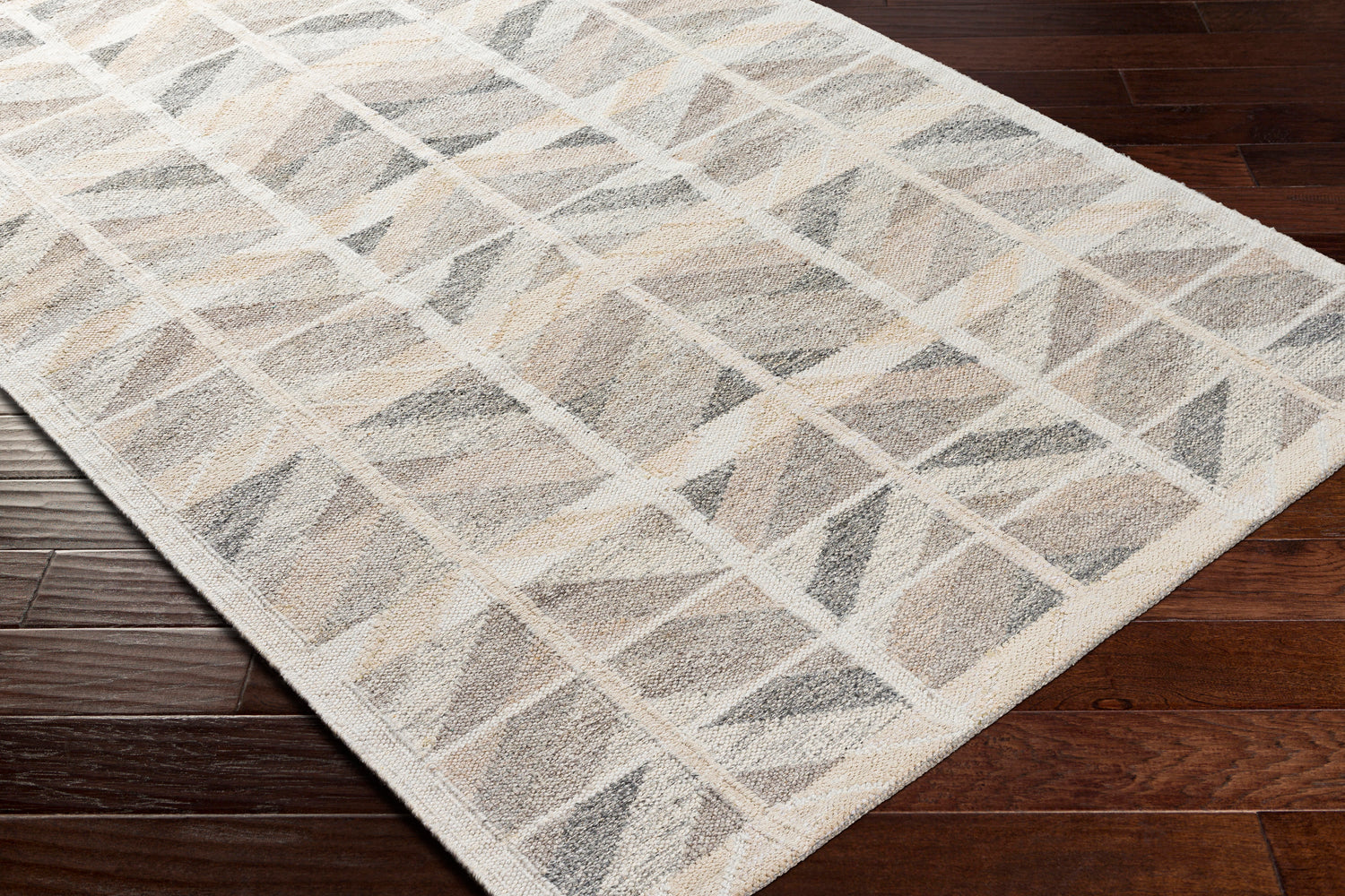 Surya Scandi Scd-2301 Charcoal, Tan, Medium Gray, Light Gray Rugs.