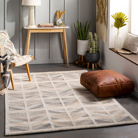 Surya Scandi Scd-2301 Charcoal, Tan, Medium Gray, Light Gray Rugs.