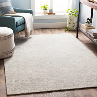 Surya Strada Sda-2301 Silver Gray, Medium Gray, Cream Solid Color Area Rug