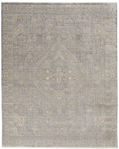 Nourison Lustrous Weave Luw02 Grey/Beige Area Rug