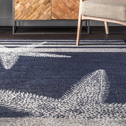 Nuloom Thomas Paul Starfish And Nth1560A Blue Area Rug