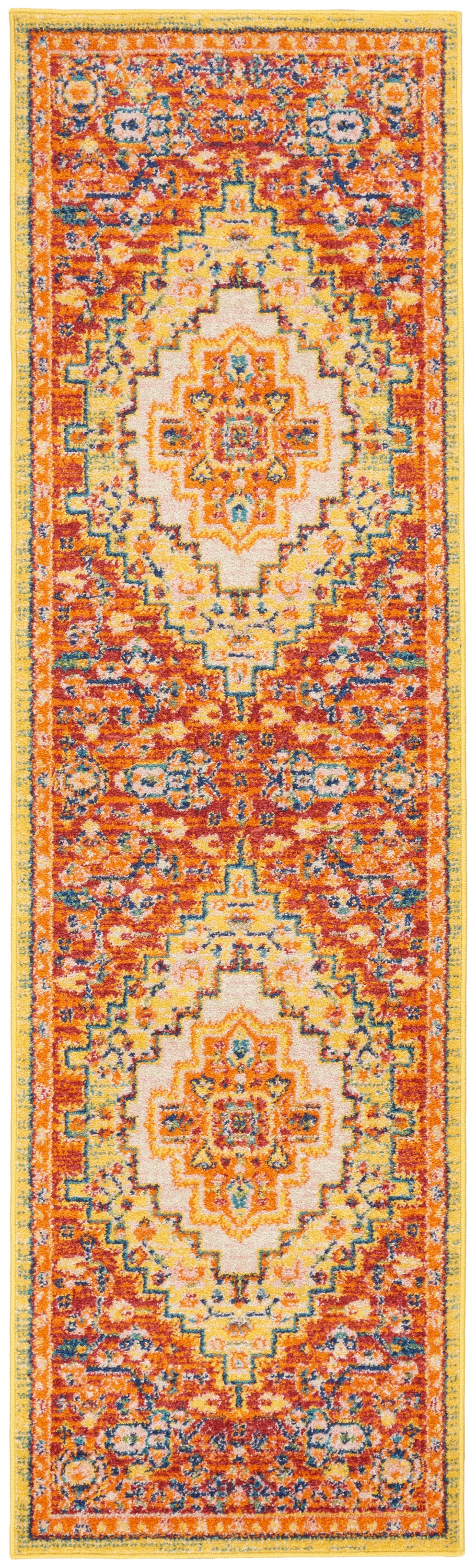 Nourison Allur Alr04 Red Multicolor Area Rug