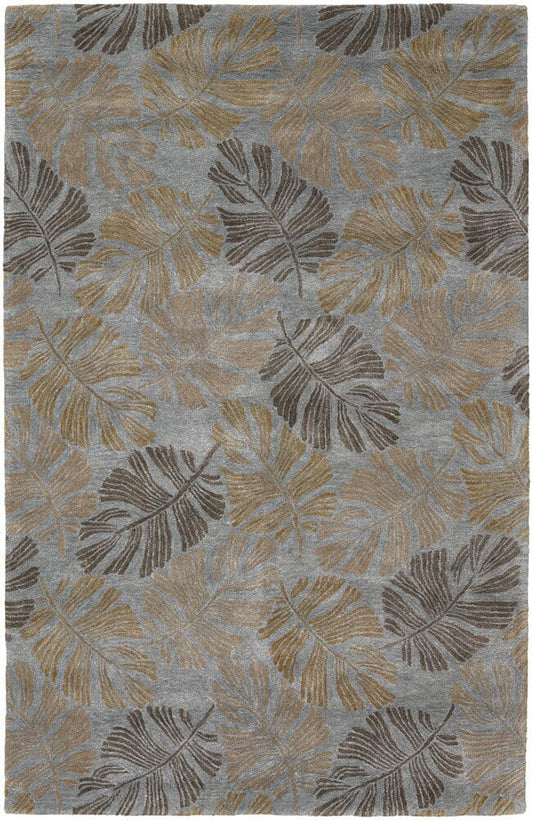 Chandra Seasons Sea30903 Grey / Brown / Tan Floral / Country Area Rug