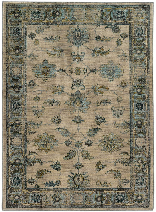 Oriental Weavers Sphinx Sedona 5171C Ivory / Blue Area Rug