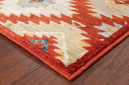 Oriental Weavers Sphinx Sedona 5936D Red / Multi Southwestern Area Rug