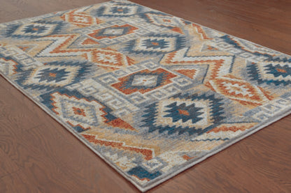 Oriental Weavers Sphinx Sedona 5937D Blue / Multi Southwestern Area Rug