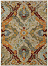 Oriental Weavers Sphinx Sedona 6357A Beige / Orange Bohemian Area Rug