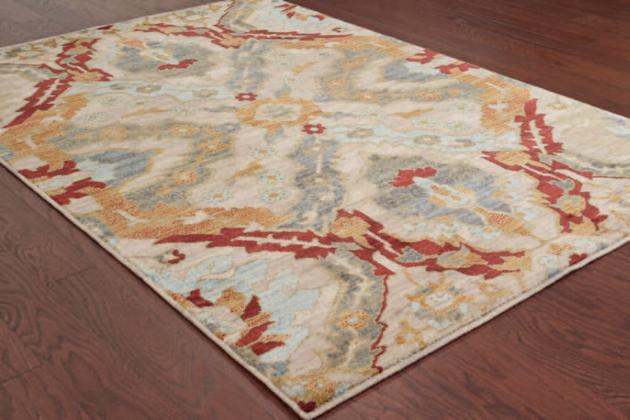 Oriental Weavers Sphinx Sedona 6357A Beige / Orange Bohemian Area Rug