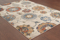 Oriental Weavers Sphinx Sedona 6361A Ivory / Multi Floral / Country Area Rug