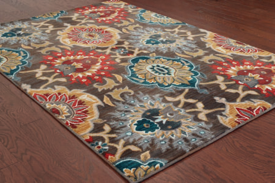 Oriental Weavers Sphinx Sedona 6369D Charcoal / Multi Geometric Area Rug