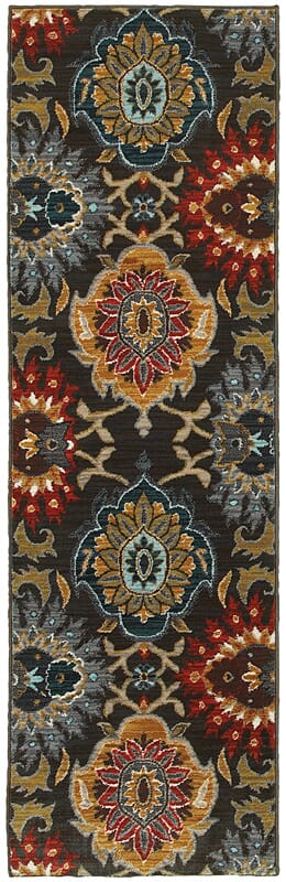 Oriental Weavers Sphinx Sedona 6369D Charcoal / Multi Geometric Area Rug