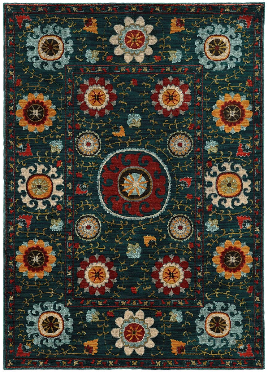 Oriental Weavers Sphinx Sedona 6408B Blue / Multi Area Rug