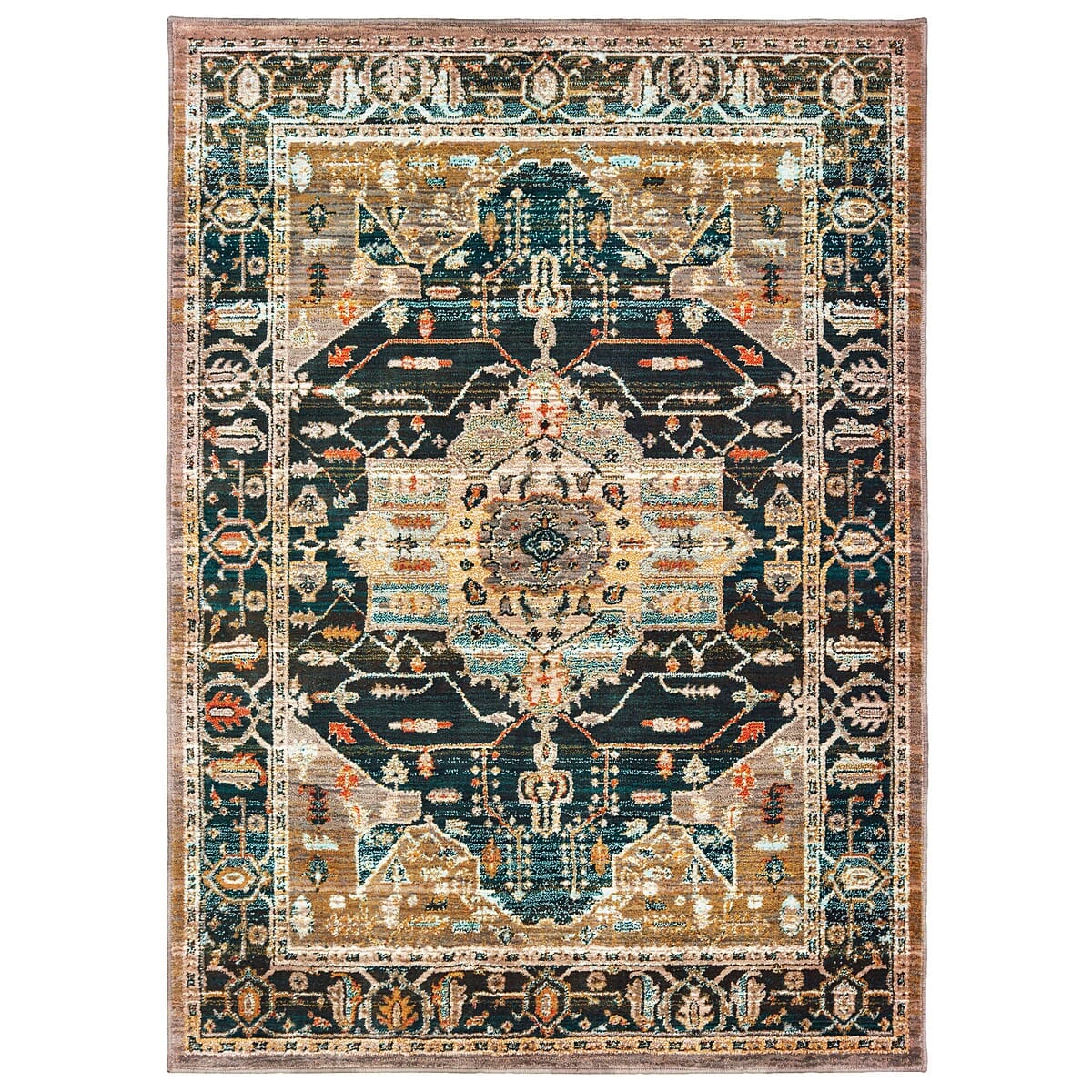 Oriental Weavers Sphinx Sedona 9592B Blue / Gold Area Rug