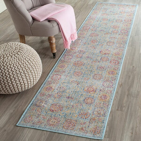 Safavieh Sevilla Sev812C Light Blue / Multi Rugs.