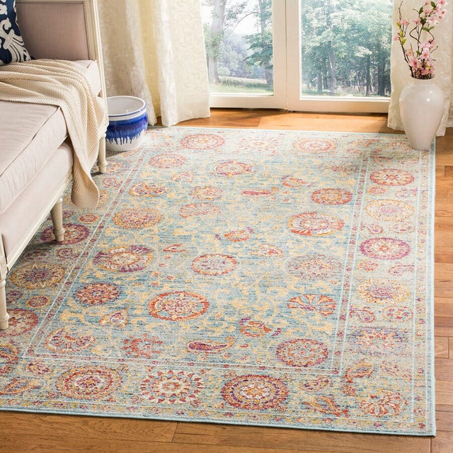 Safavieh Sevilla Sev812C Light Blue / Multi Rugs.