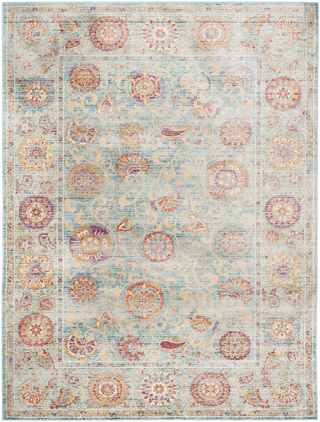 Safavieh Sevilla Sev812C Light Blue / Multi Rugs.