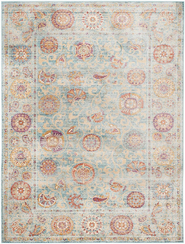 Safavieh Sevilla Sev812C Light Blue / Multi Rugs.