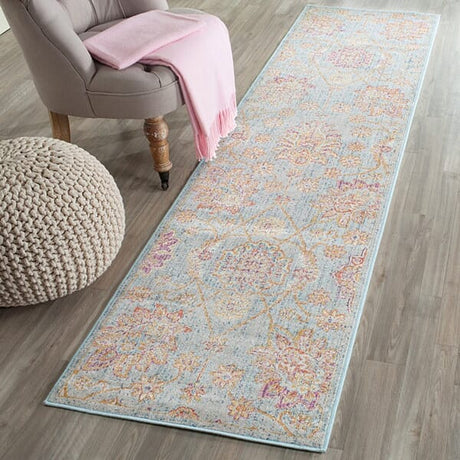 Safavieh Sevilla Sev814C Light Blue / Multi Rugs.