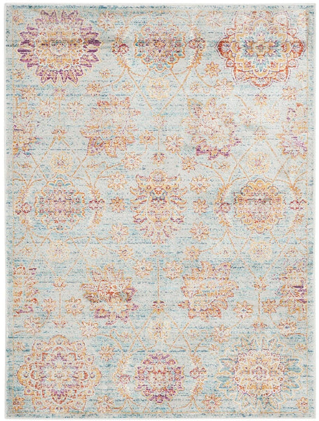 Safavieh Sevilla Sev814C Light Blue / Multi Rugs.