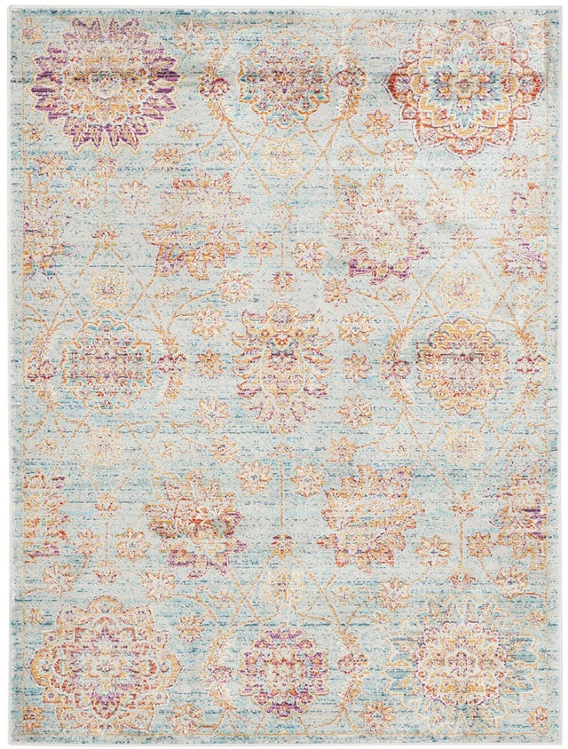 Safavieh Sevilla Sev814C Light Blue / Multi Area Rug