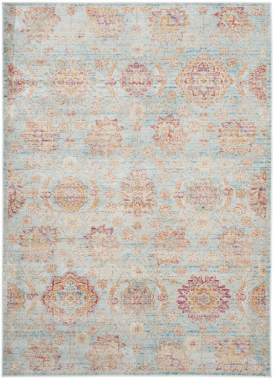 Safavieh Sevilla Sev814C Light Blue / Multi Area Rug