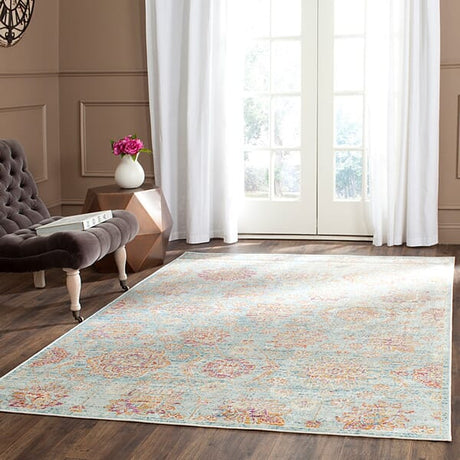 Safavieh Sevilla Sev814C Light Blue / Multi Rugs.