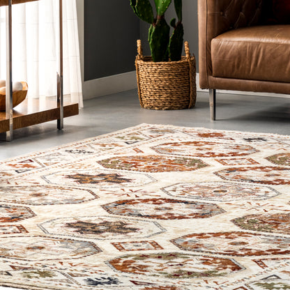 Nuloom Astrid Motif Nas1531A Beige Area Rug