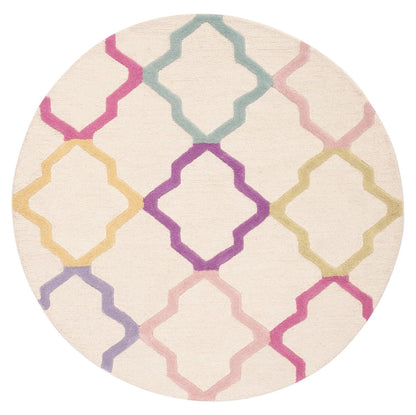 Safavieh Safavieh Kids Sfk102A Ivory / Multi Geometric Area Rug